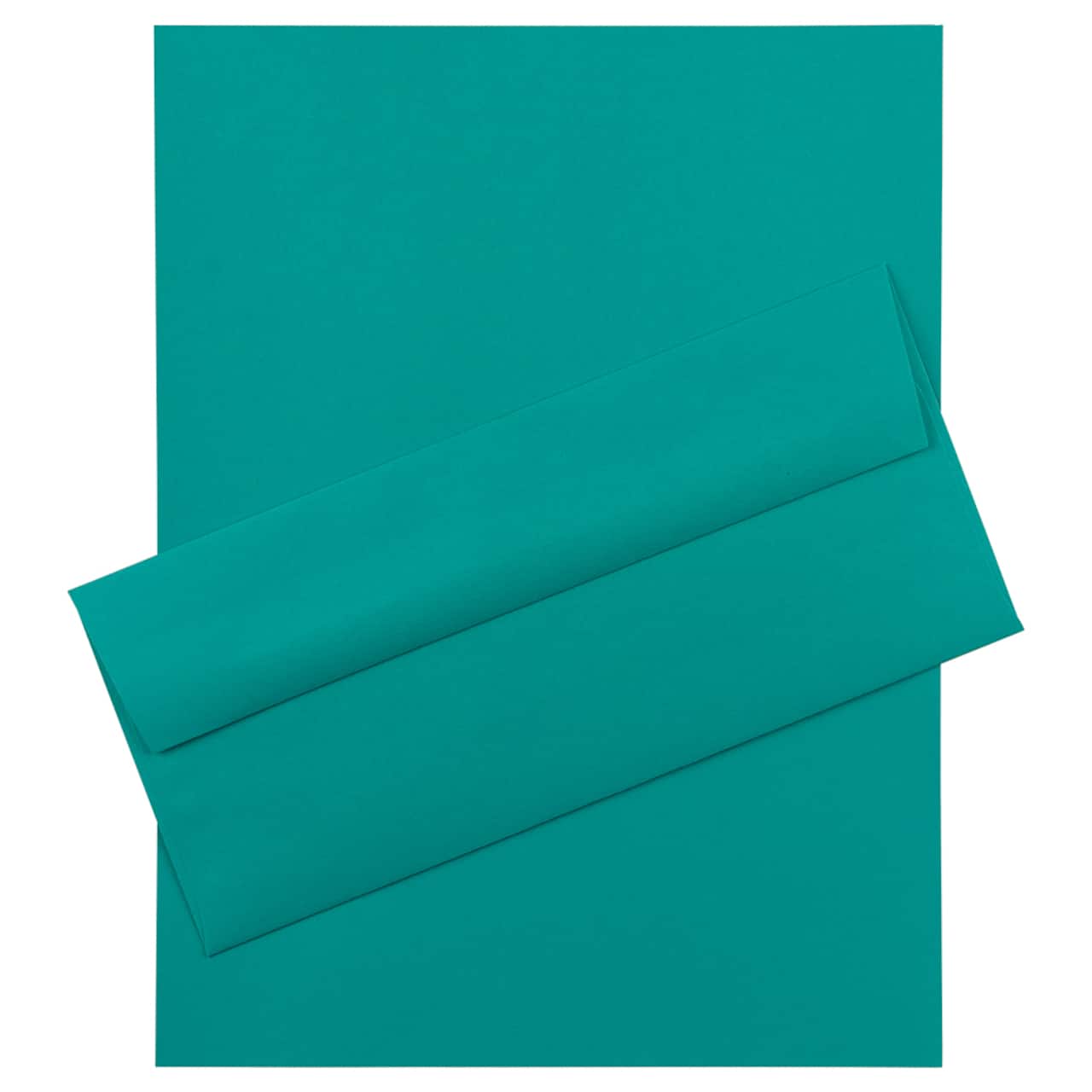 JAM Paper 8.5" x 11" Letter Paper & Envelopes #10 Business Stationery Set, 100ct.